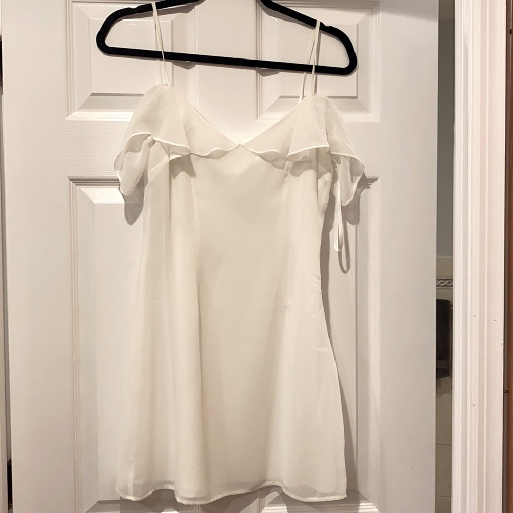 White mini dress